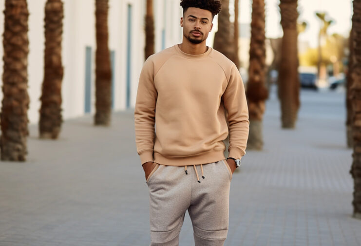5 Stylish Ways to Wear Crewneck Sweatshirts for Men Athleisure-Chic-sweatshirt-sweatpants-joggers