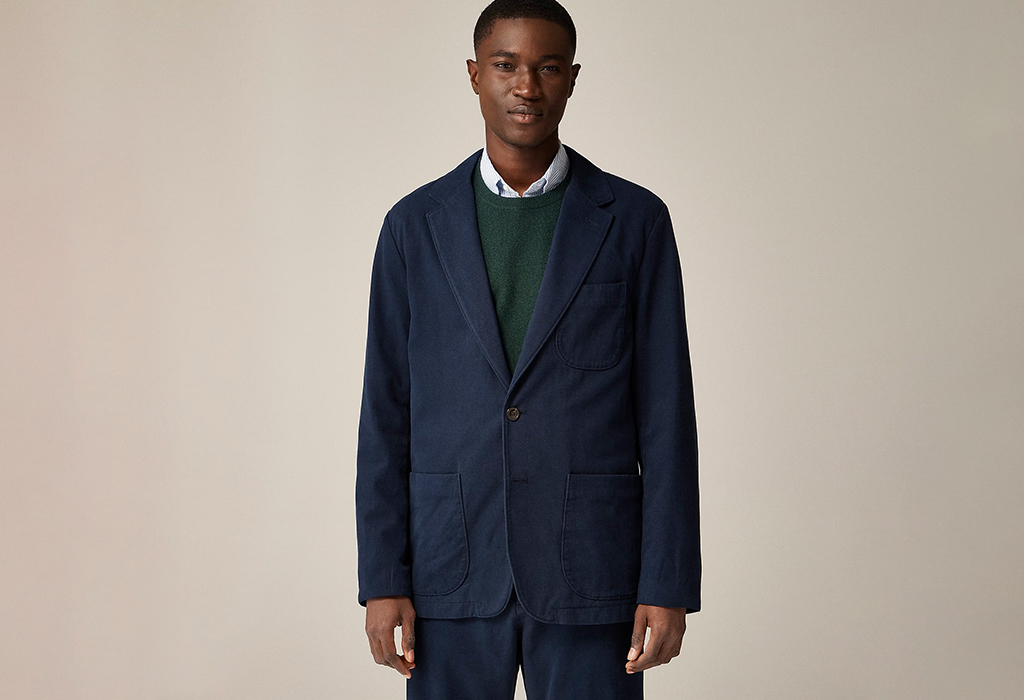 Kenmare Relaxed-Fit Suit Jacket in Italian Cotton Blend by J.Crew