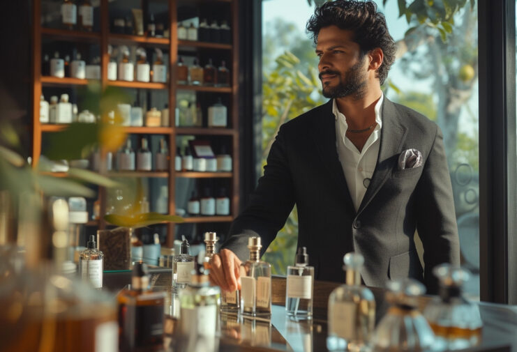 How Many Fragrances Does a Man Need? man shopping for fragrances