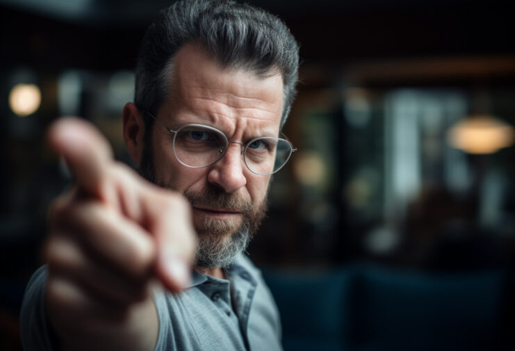 Negative Body Language - Communication Mistakes & How To Fix Them angry man pointing finger