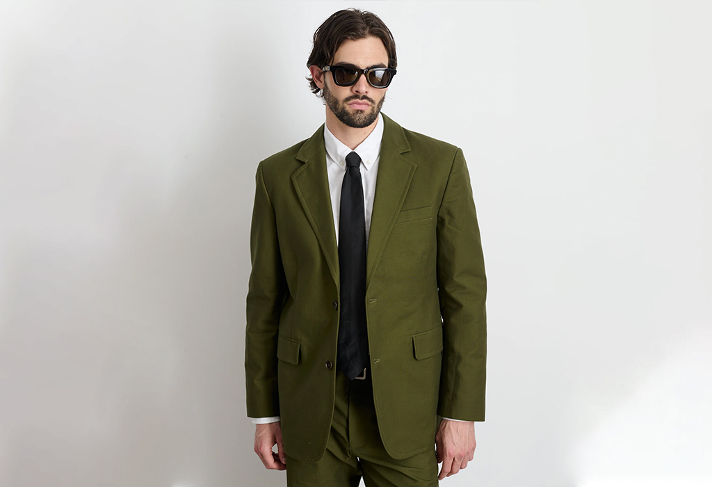 Grant Blazer In Cotton Twill by Alex Mill